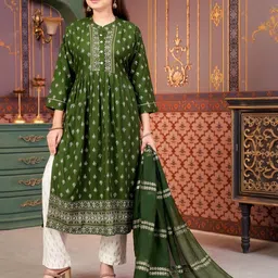 Muhuratam Girls Printed Kurta Set-picture-43