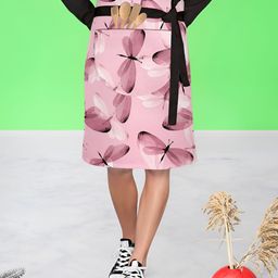 ArtzFolio Printed Apron With 1 Patch Pockets-7