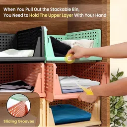 RUBOXA Pink Set of 6 Regular Multi-Utility Organisers image 3