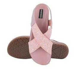 SHOENEEDS Women Peach Synthetic Flats-image-26