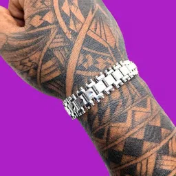 Dynamic Retail Global Men Silver-Plated Link Bracelet-picture-46