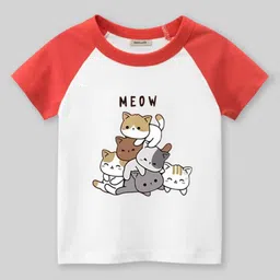 INCLUD Boys Graphic Printed Round Neck Raglan Sleeves Regular Fit Casual T-Shirt-image-90