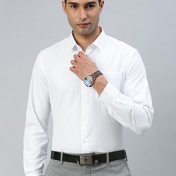 Ramraj Men Classic Spread Collar Solid Cotton Formal Shirt-image-39