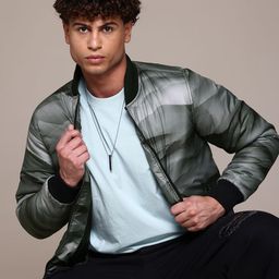 The Roadster Life Co. Graphic Printed Stand Collar Padded Jacket-picture-14
