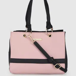 Caprese Pink Solid Leather Shoulder Bag-25