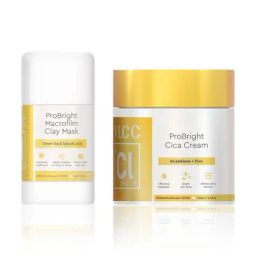 VLCC Clinic ProBright Macrofilm Clay Mask & Cica Cream Combo-image-7