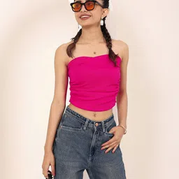 KAORI BY SHREYA AGARWAL Women Strapless Cotton Tube Crop Top-picture-40
