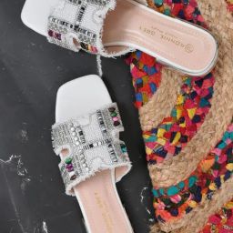Ronnie Grey Women's White Casual Sandals-image-78