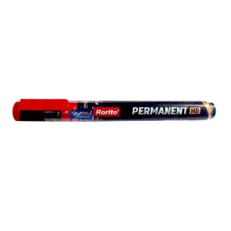 Rorito Permanent HD Marker Red Ink Color Plastic Anti Fray Tip-picture-2