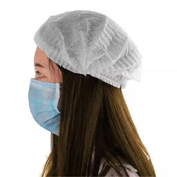 ETS Hand Pro 21 inch Disposable Stretchable Bouffant Non-Woven Surgical Cap White (Pack of 200 pcs)-34