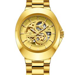 SANSIMAYO Men Dial & Stainless Steel Straps Analogue Automatic Watch SM-WM-210-GOLD-30
