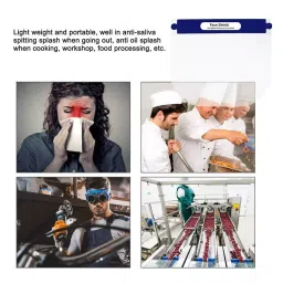 Oriley 350 Micron Disposable Face Shield with Adjustable Elastic Strap ORFSN03 image 4