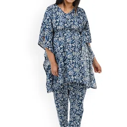 30 Looks Women Floral Printed Cotton Kurta with Trousers-picture-54