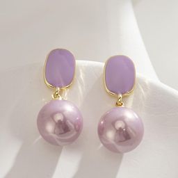 MYKI Gold-Plated Contemporary Drop Earrings-17