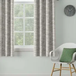 DDECOR Live Beautiful Grey Polyester 5 ft Window Curtain-31