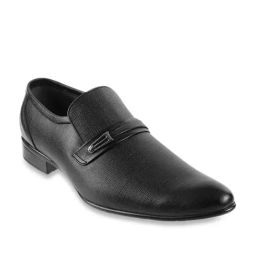 Mochi Black Formal Slip-Ons-image-30