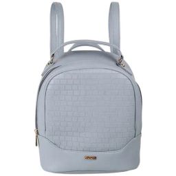 Mochi Blue Synthetic Textured Backpack-image-15
