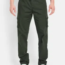 Octave Olive Regular Fit Trackpants-image-35