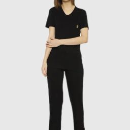 Vimal Jonney Black Regular Fit Pajama Set-image-83