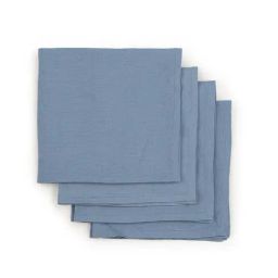 Home4U 'YURIKO' Blue Linen 50 cm Napkin - Set of 4-image-25