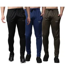 Vimal Jonney Multicolor Slim Fit Trackpants - Pack of 3-image-12