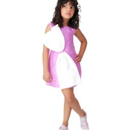 Foreverkidz Kids Purple & White Applique Party Dress-image-96