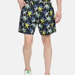 Levi's Black Cotton Relaxed Fit Floral Print Shorts-picture-6