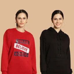 Vimal Jonney Maroon & Black Printed Sweatshirt - Pack Of 2-picture-15