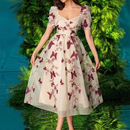 StyleCast Floral Print Fit & Flare Dress-image-52