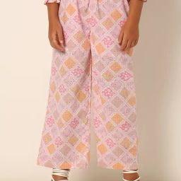 VERO MODA GIRL Pink Printed Pants-image-82