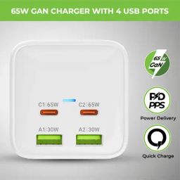 UltraProlink Power Qube 65 Extension Board Surge Protector with 2 Universal Sockets 2500W (White) image 3