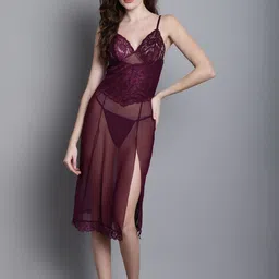 new blue eyes Shoulder Straps Lace Baby Doll-image-11