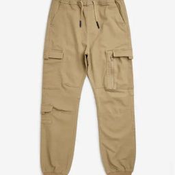 Y&F Kids by Westside Brown Cargo-Style Mid-Rise Joggers-picture-31