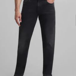 Jack & Jones Dark Grey Cotton Slim Fit Jeans-image-31