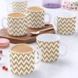Larah by Borosil Multicolor Ceramic Tea & Coffee Mug - Set fo 6 180ml-image-102
