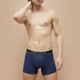 Fame Forever By Lifestyle Dark Blue Regular Fit Printed Trunks-picture-23