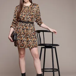 French Connection Printed A-Line Dress-picture-50