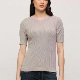 Pepe Jeans Purple Self Pattern Sweater-picture-28