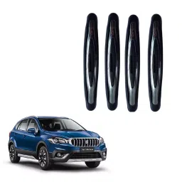 SPREADX Plastic Car Compact Black Colour Elegant Door Guard Protection Universal Type Suitable for Maruti Suzuki Nexa S-Cross Type-2 (Set of 4 Pcs)-picture-6