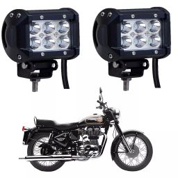 Cartronics 18W 6 Led Aluminum Bar Light/Fog Light for Royal Enfield 350-4