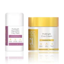 VLCC Clinic ProYouth Macrofilm Clay Mask & ProBright Cica Cream Combo-image-49