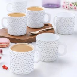 Larah by Borosil Multicolor Ceramic Tea & Coffee Mug - Set fo 6 180ml-image-72