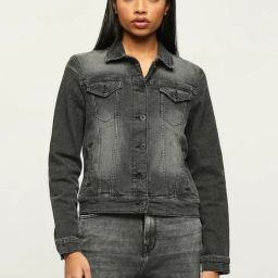 Pepe Jeans Grey Cotton Jacket-image-19