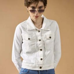Dolce Crudo White Relaxed Fit Jacket-image-98