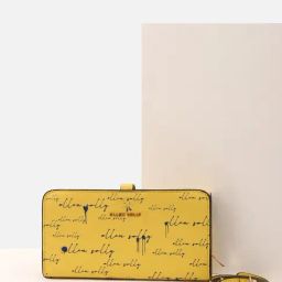 Allen Solly Yellow Printed Tri-Fold Wallet for women-18