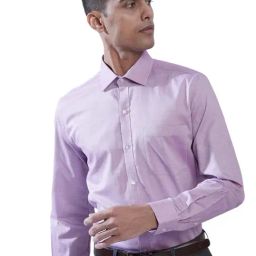 Turtle Mauve Cotton Slim Fit Shirt-image-88