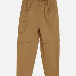 MINIKLUB Beige Kids Boys Woven Pant-image-11