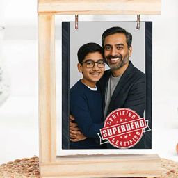FNP Multicolor MDF Wooden Hanging Frame for Father-57