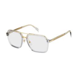 DAVID BECKHAM Grey Rectangular Eye Frames for Men-image-34