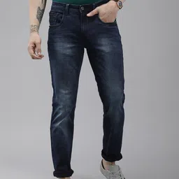VAN HEUSEN DENIM LABS Men Slim Fit Heavy Fade Stretchable Jeans-image-29